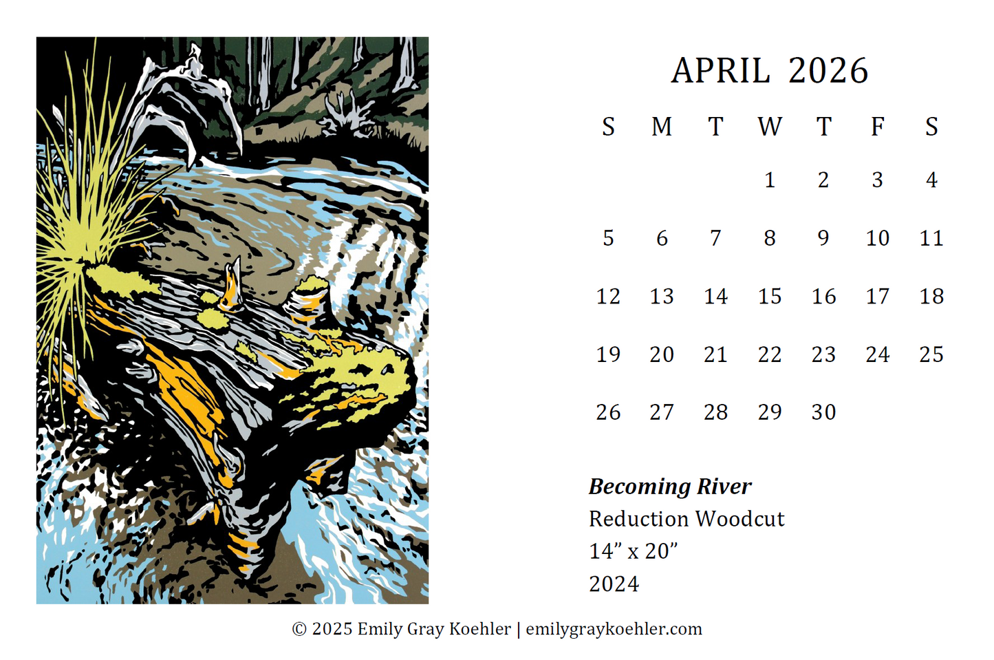 2026 Desktop Calendar