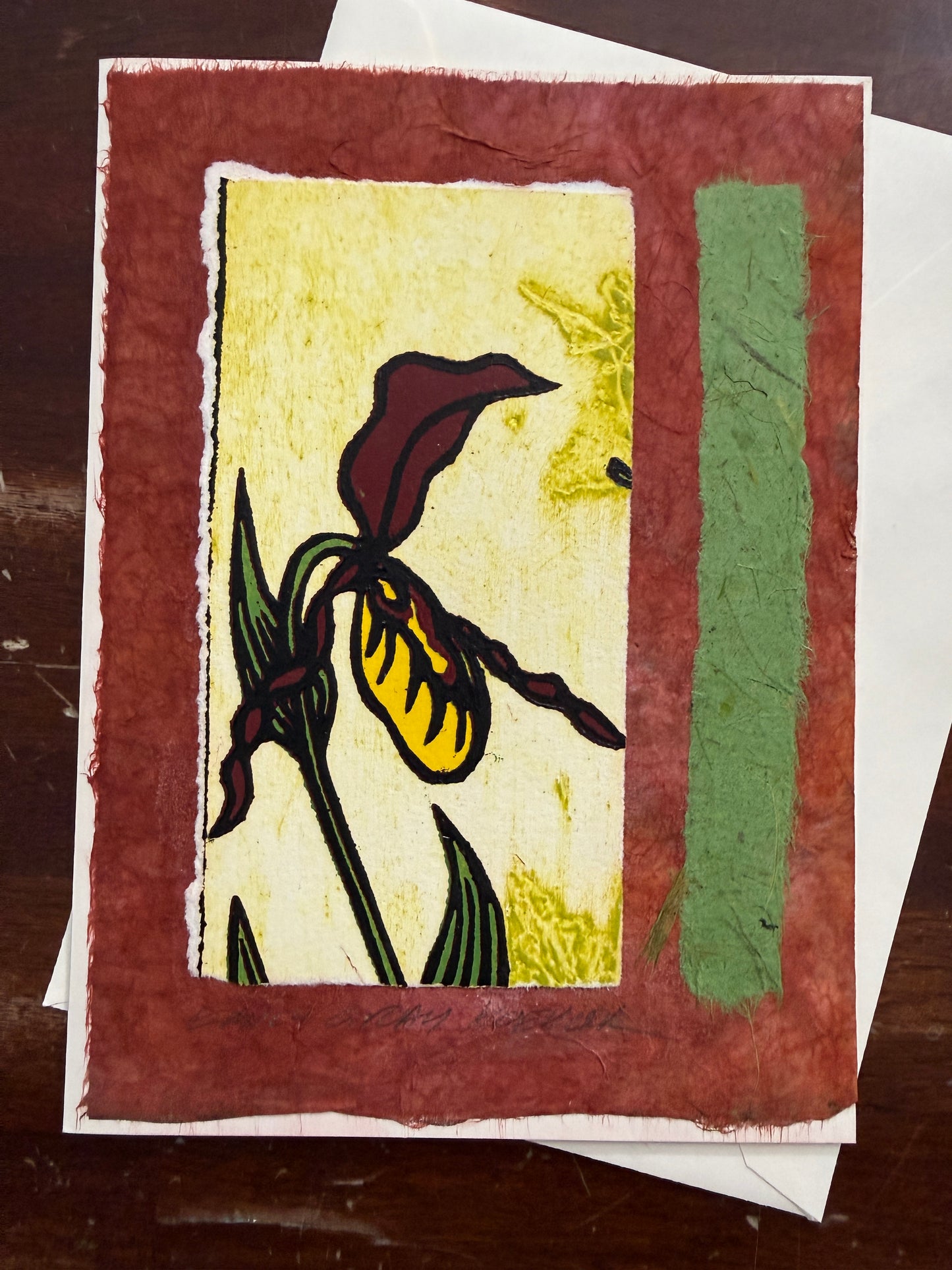 Lady Slipper Art Card