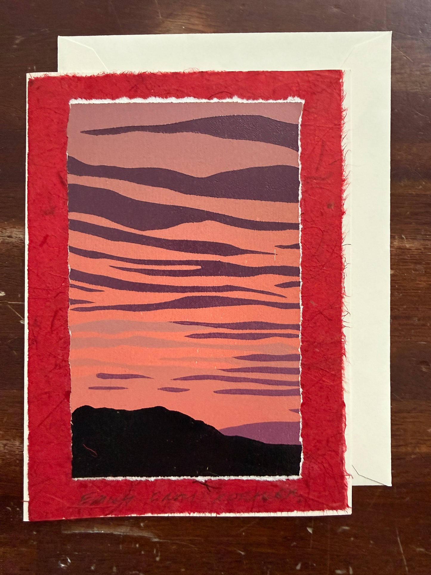 Deep Sunset Art Card