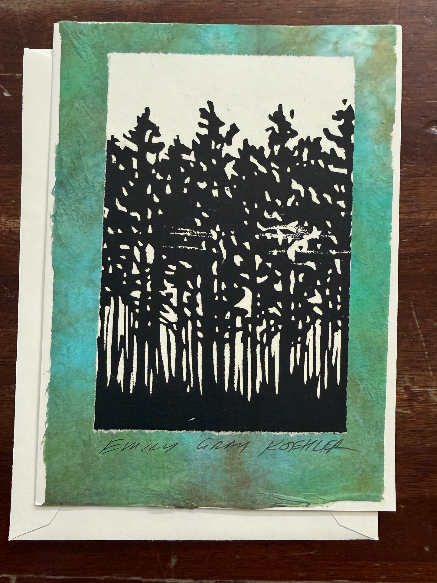 Treeline Art Card