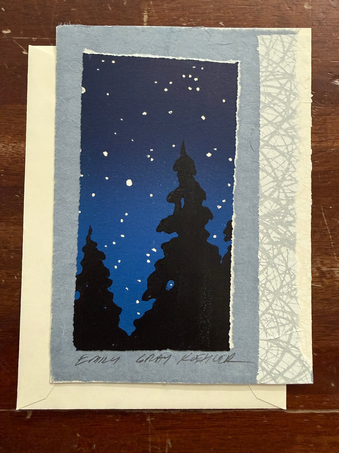 Night Sky Art Card