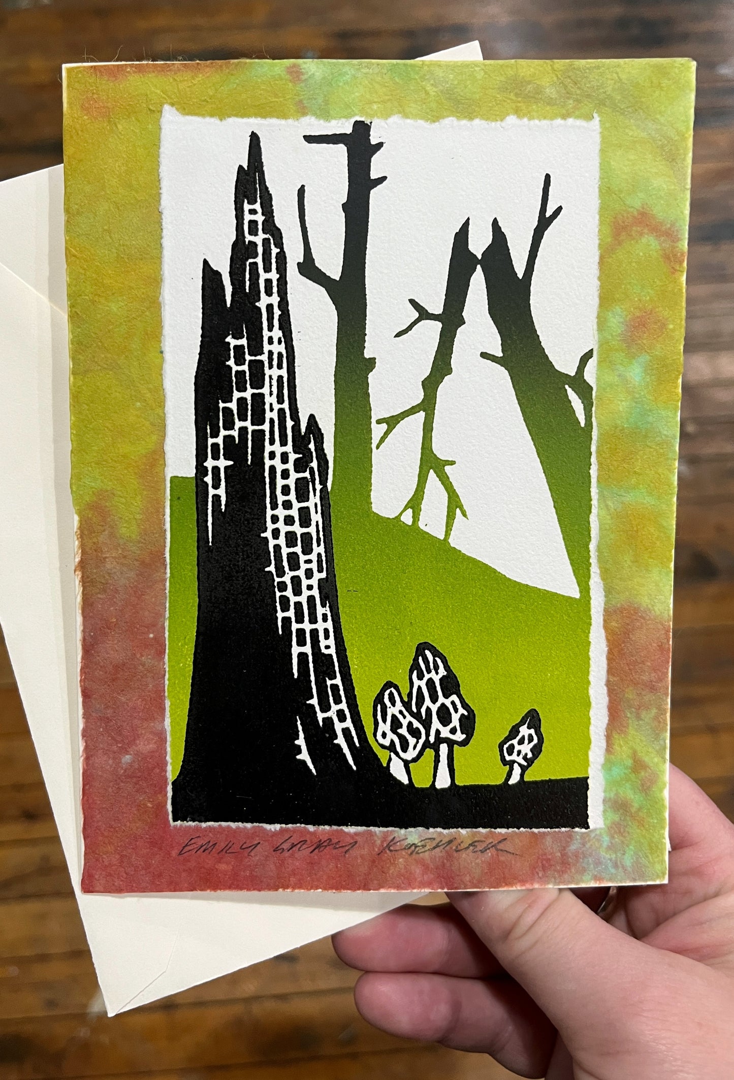 Morel Mushrooms Art Card