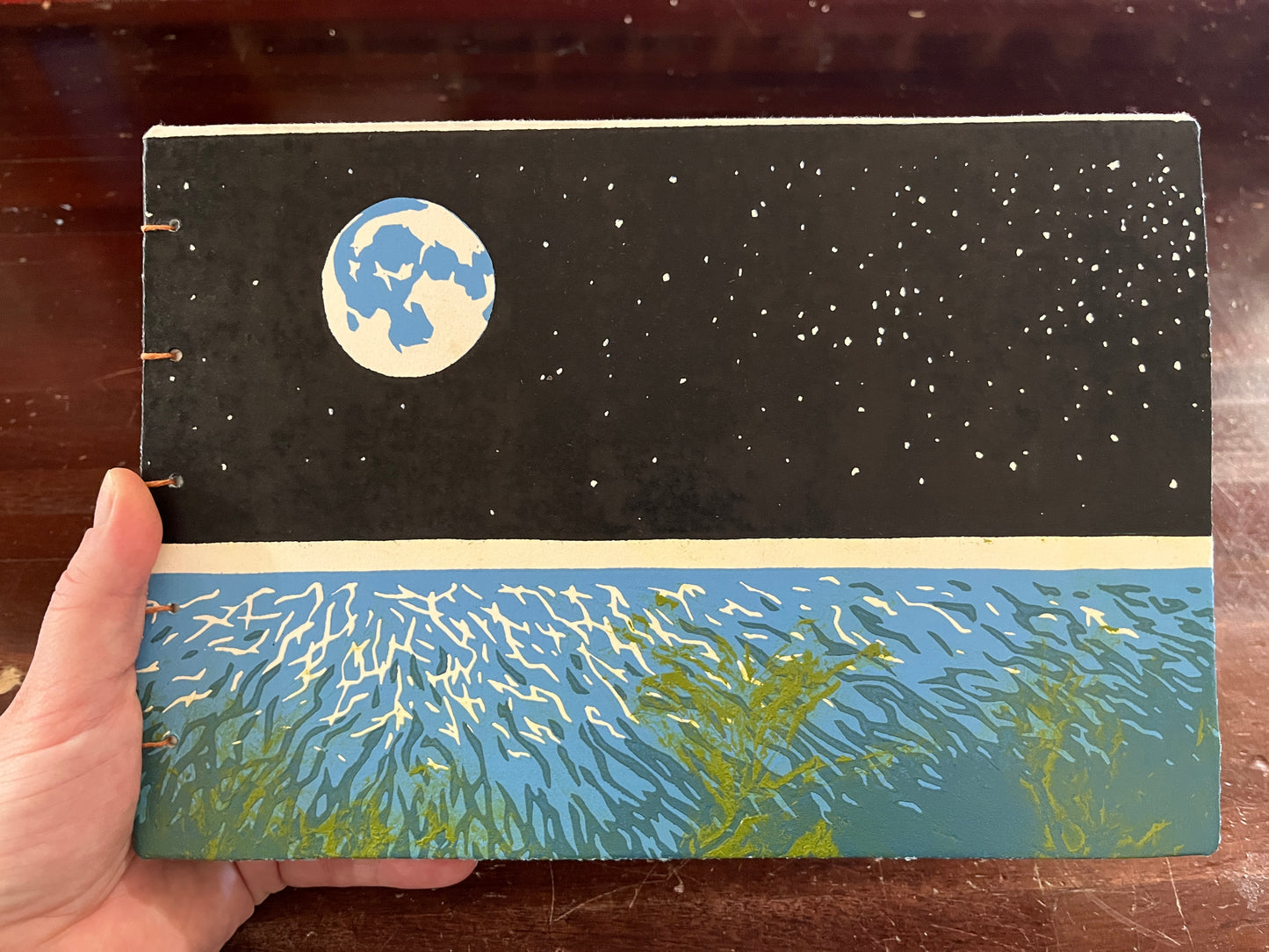 Sketchbook: Icy Moon with Carp