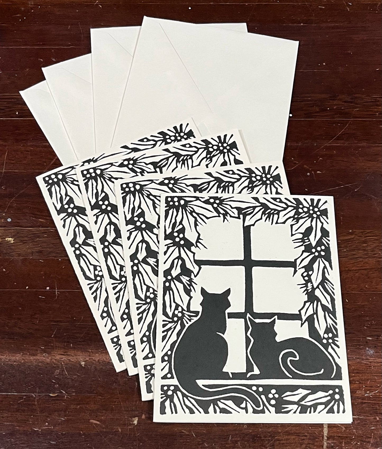 Christmas Kitty Cards (4 Pack)