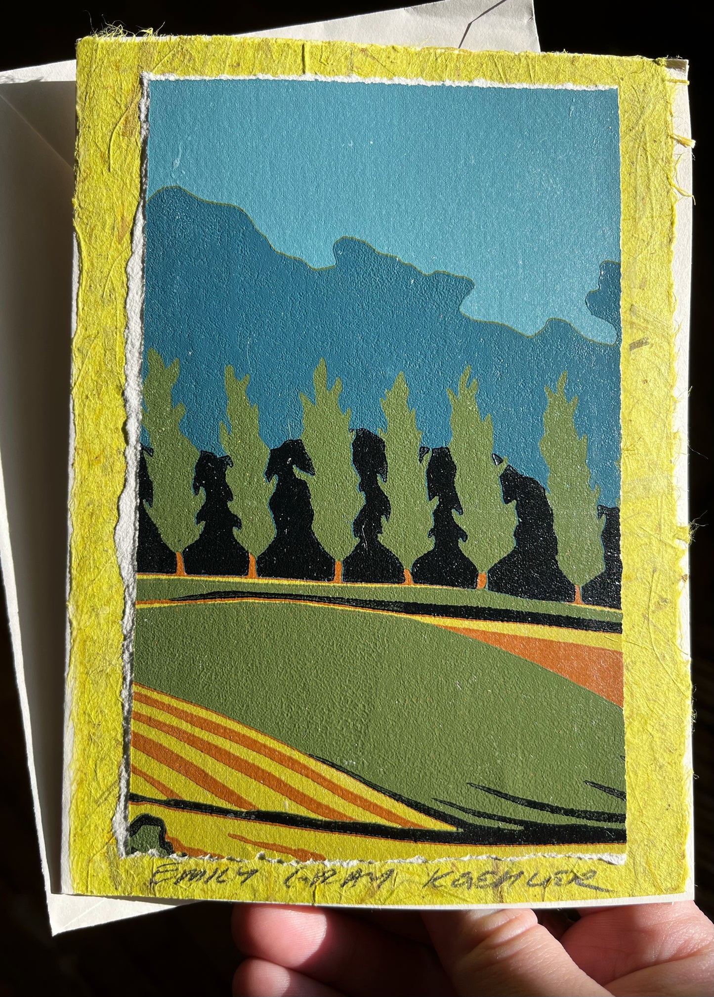 Poplars Art Card