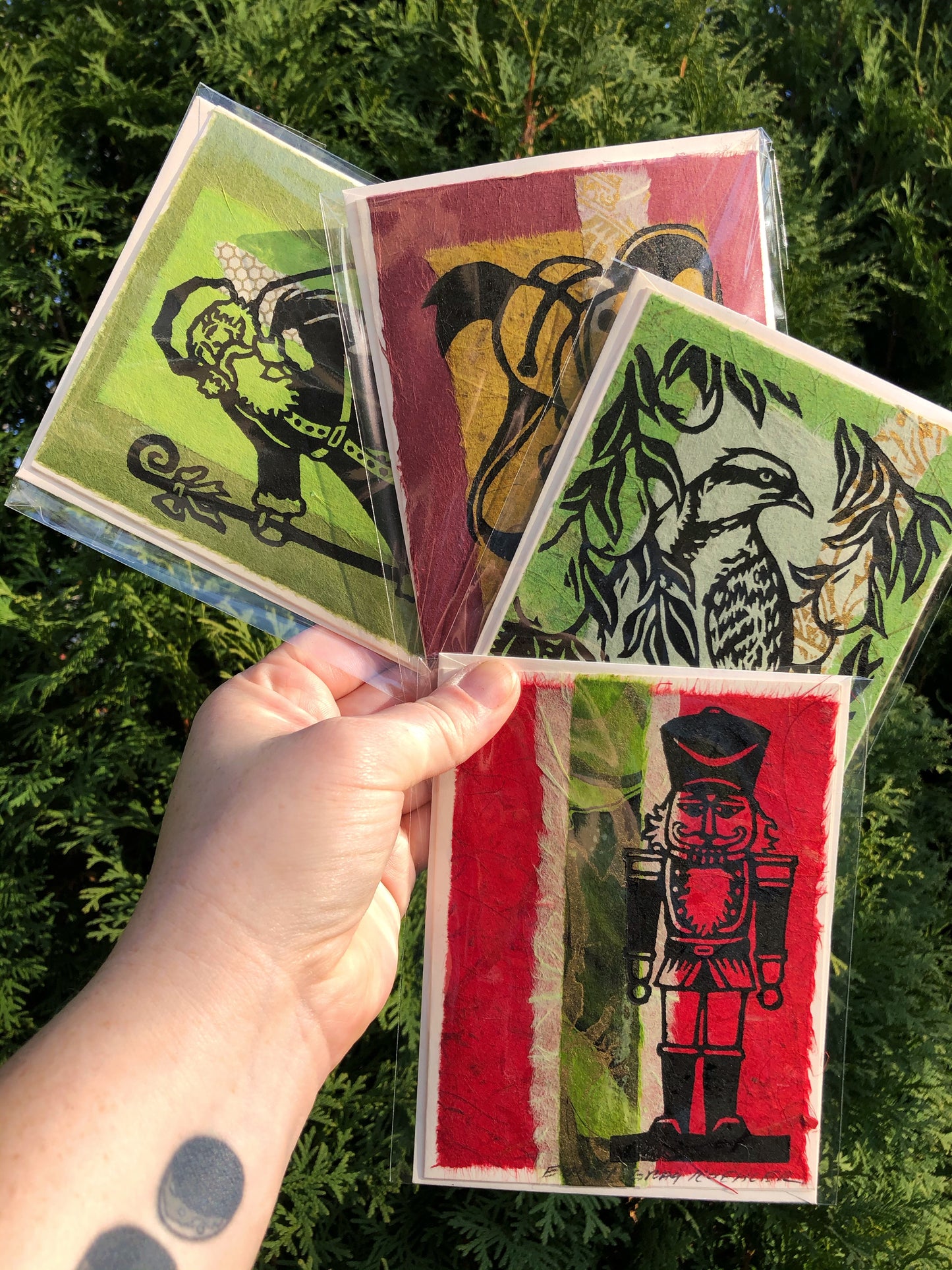 Sleigh Bells Ring Cards (4 Pack)