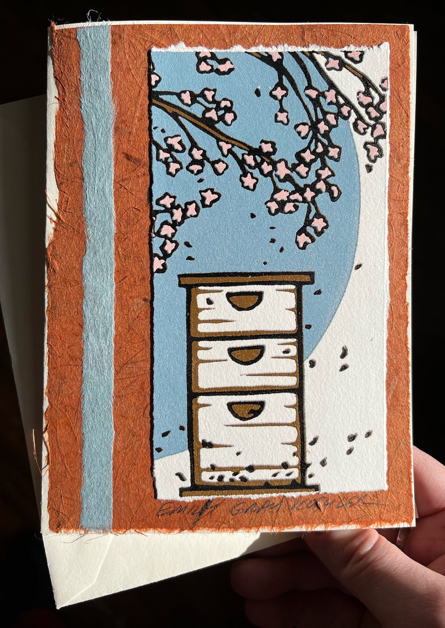 Bee Hive Art Card