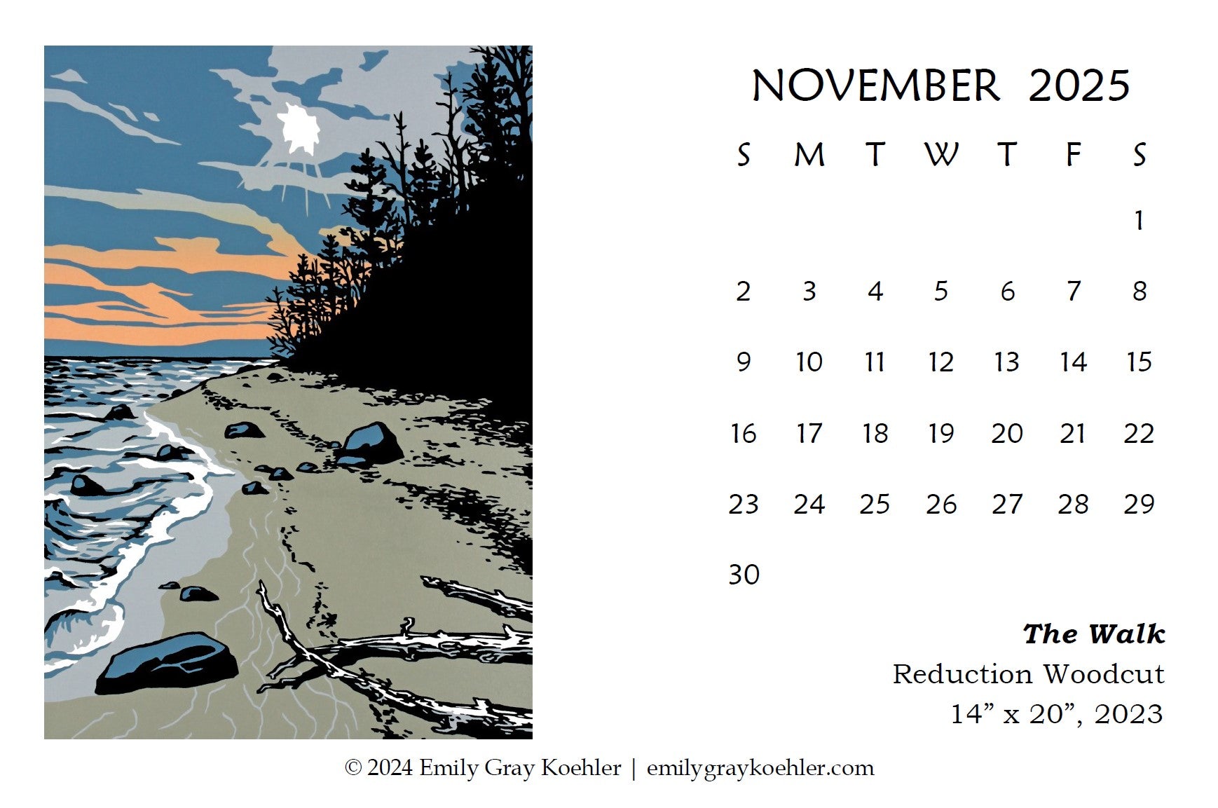 November 2025 Desktop Calendar Wallpapers