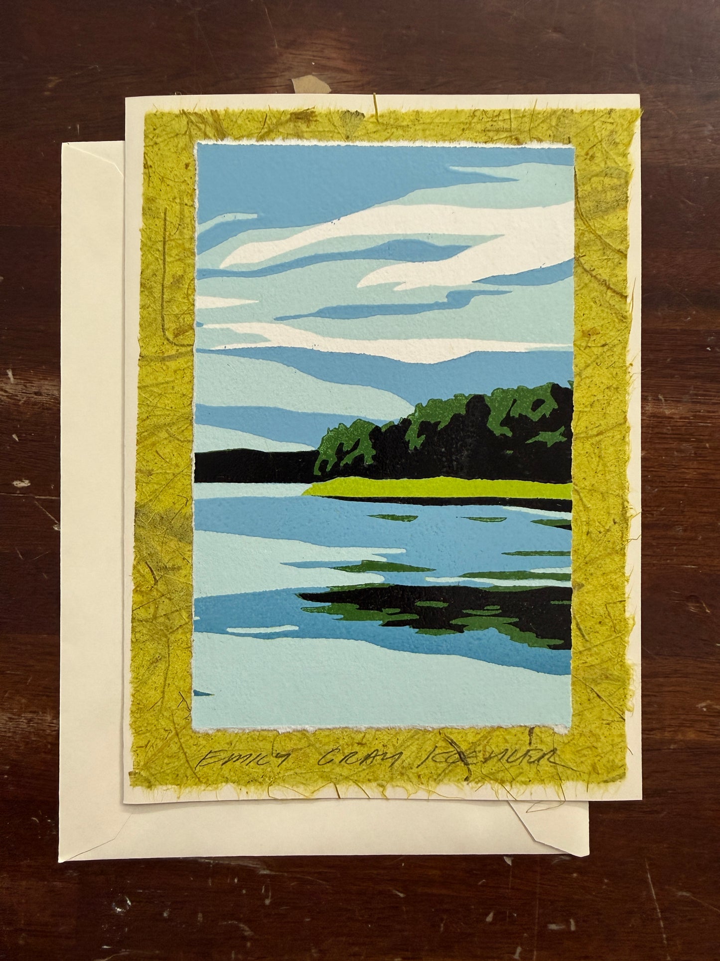 Summer Lake Art Card
