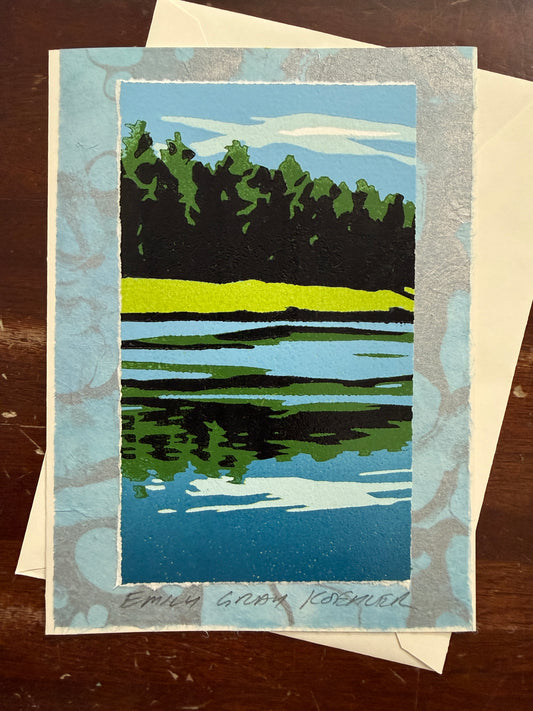 Lake Reflection Art Card