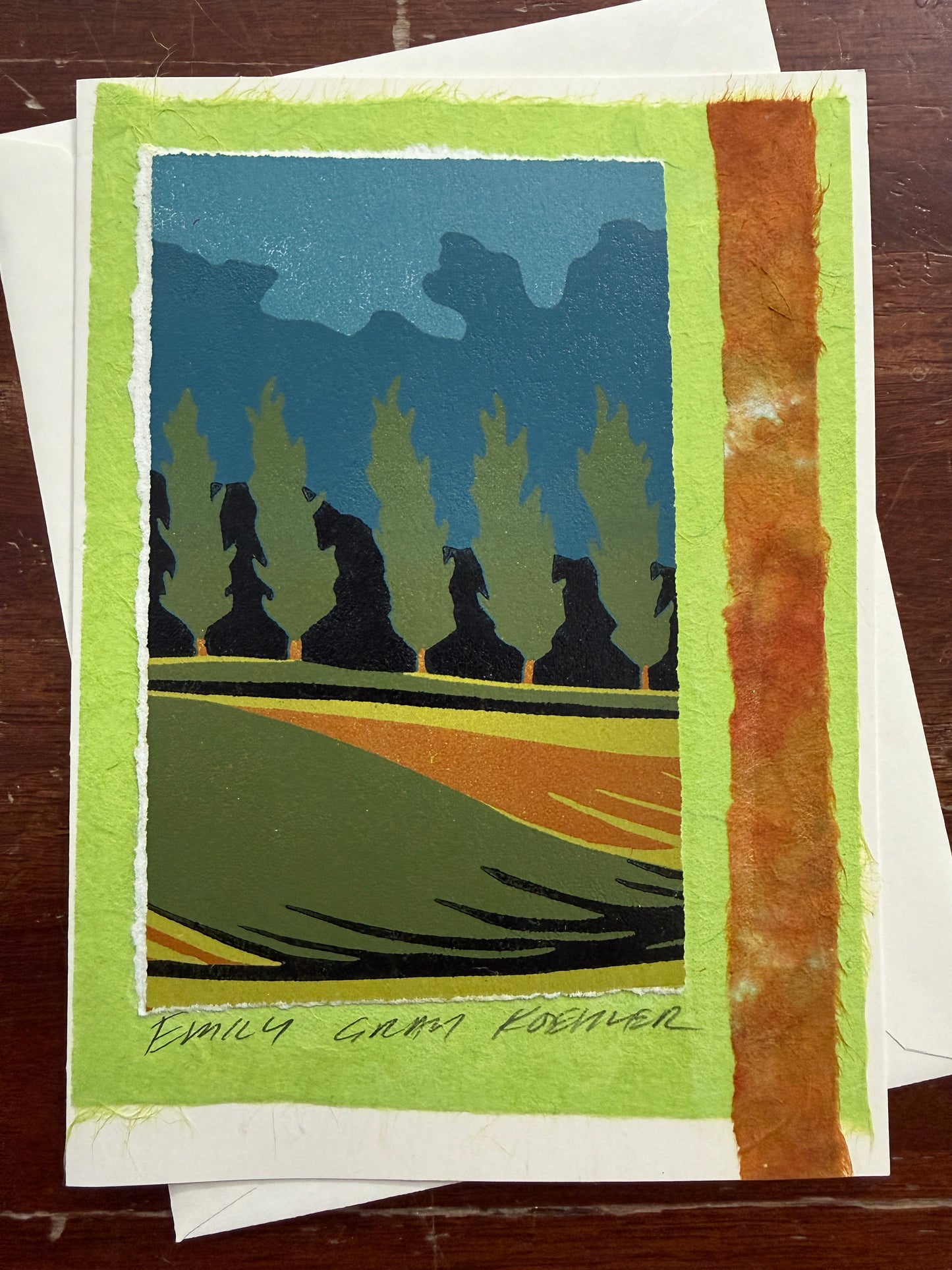 Rolling Field Art Card