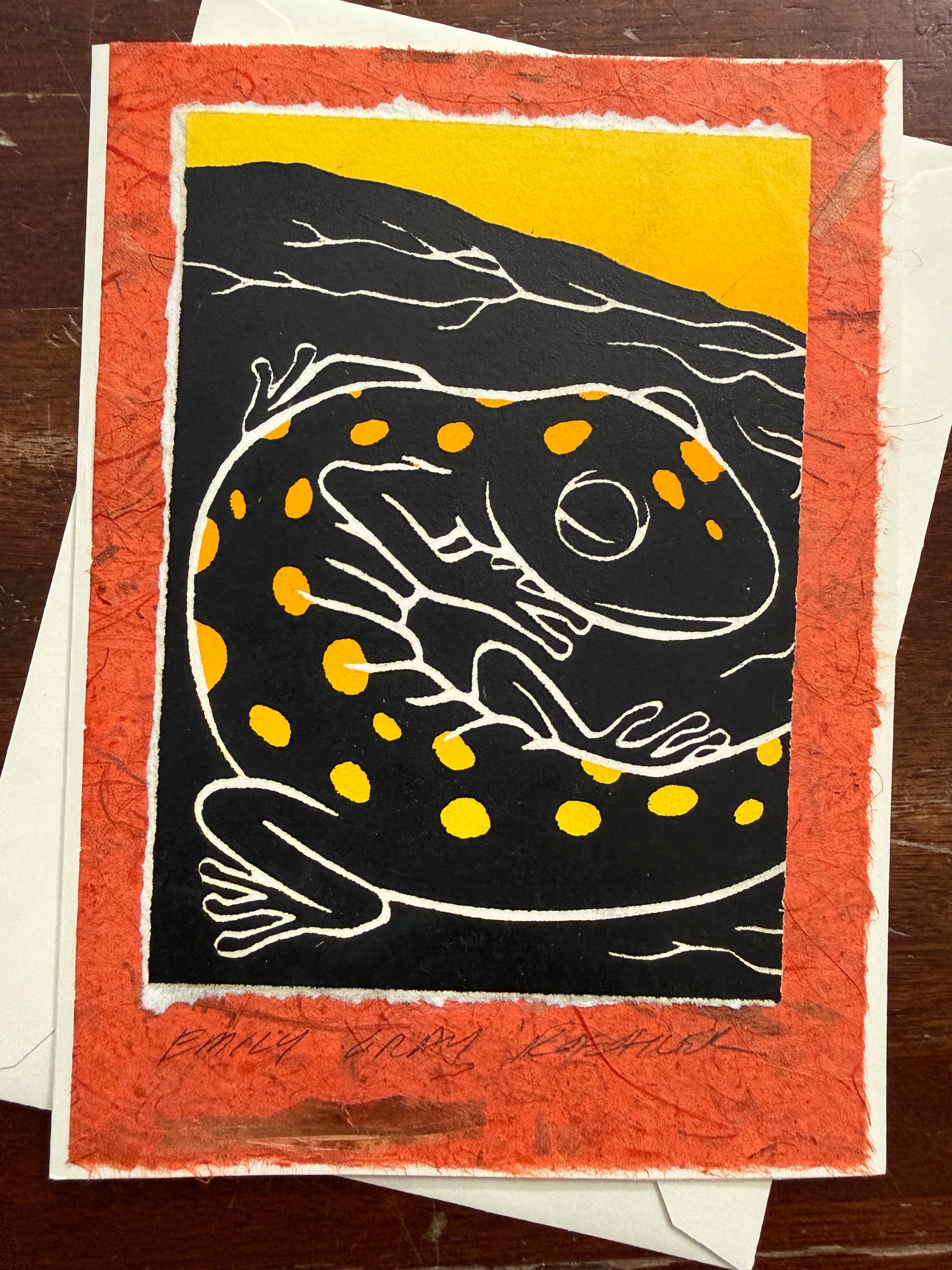 Salamander Art Card