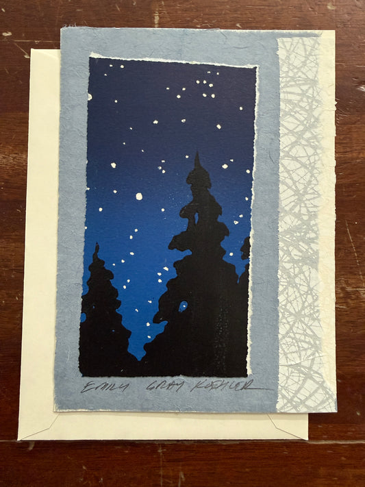 Night Sky Art Card