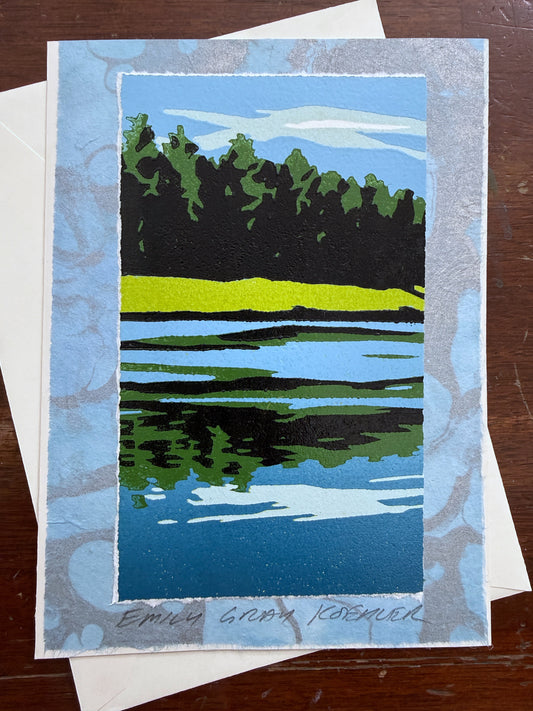 Lake Reflection Art Card