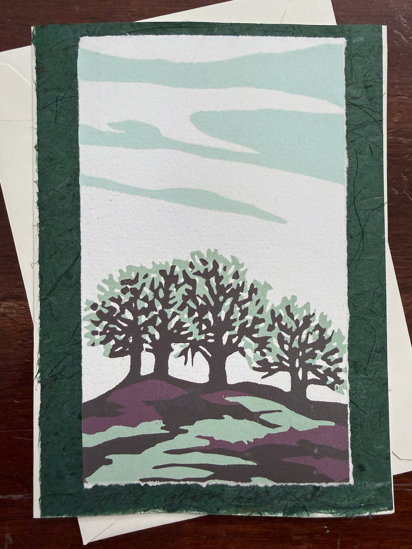 Prairie Trees Art Card