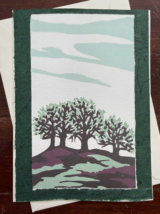 Prairie Trees Art Card