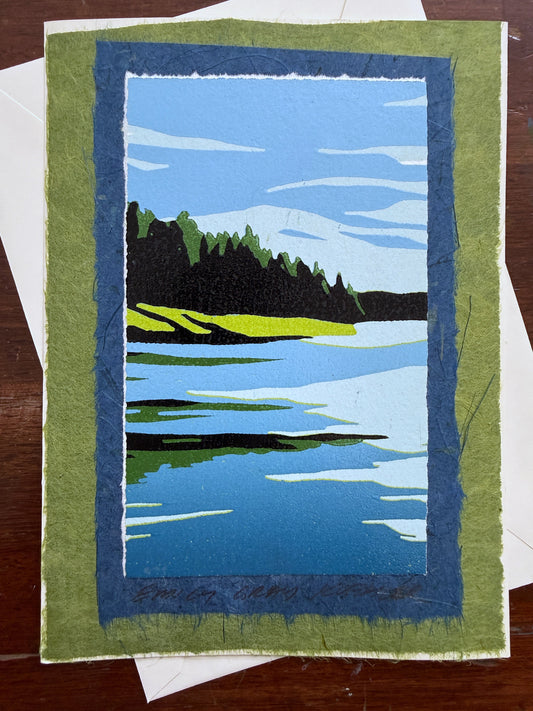 Summer Lake Art Card
