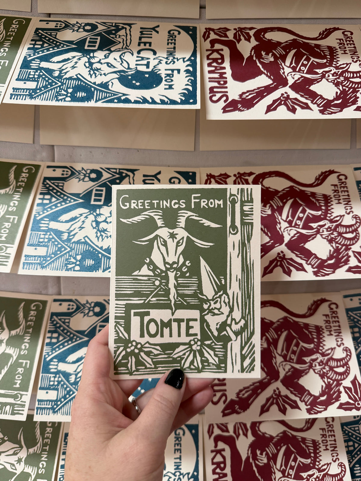 Christmas Cryptid Cards (4 Pack)