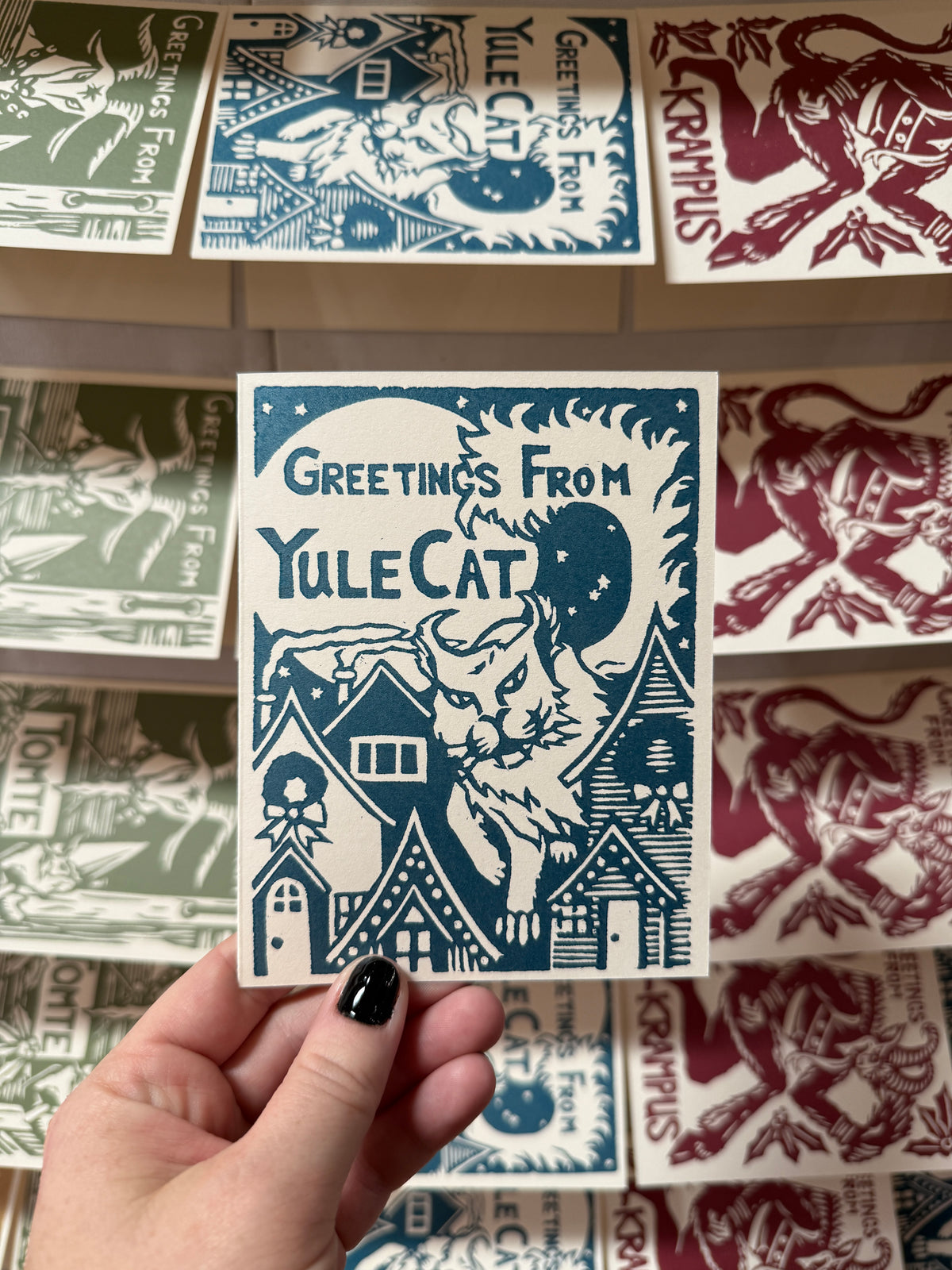 Christmas Cryptid Cards (4 Pack)