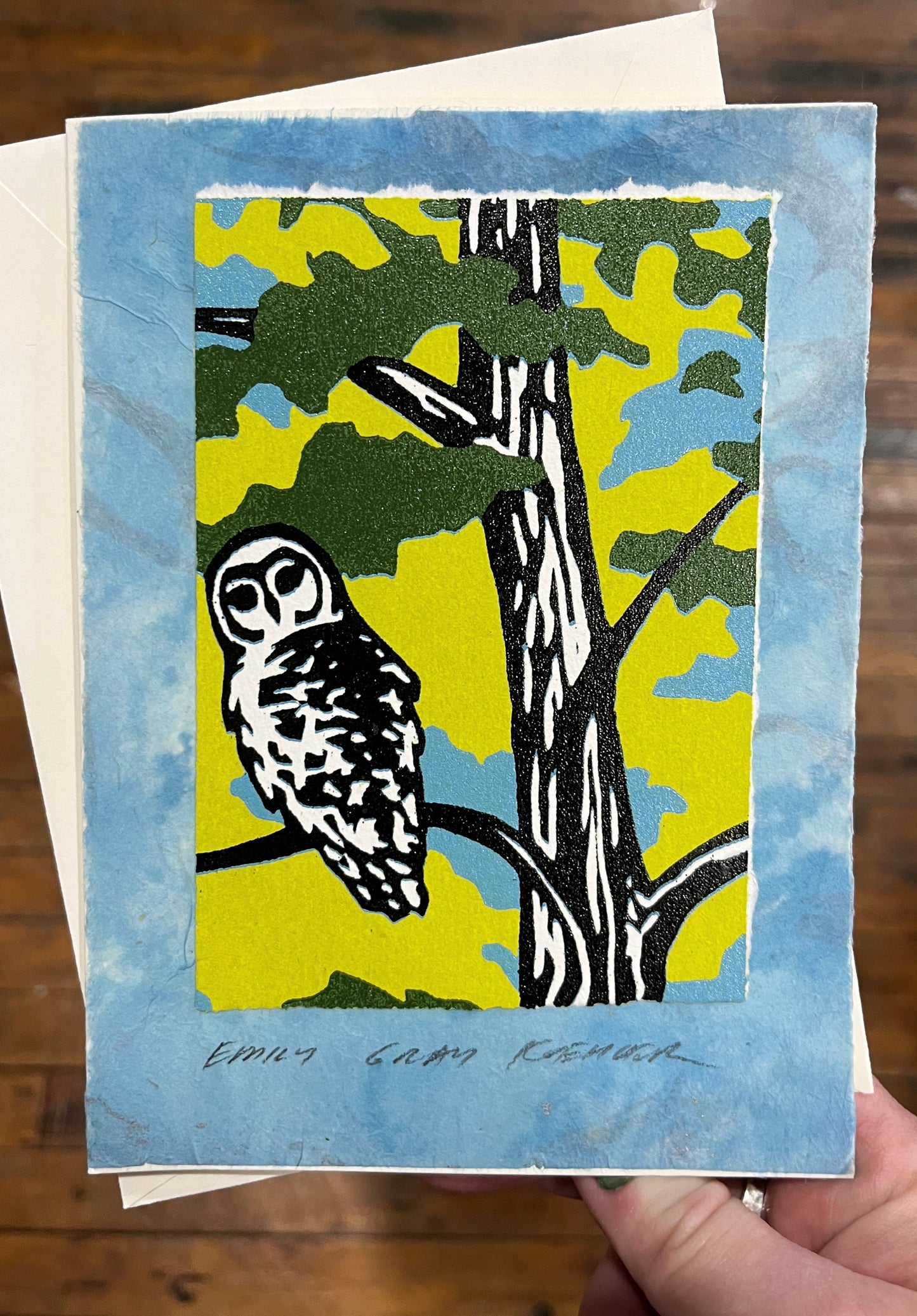 Owl Art Card