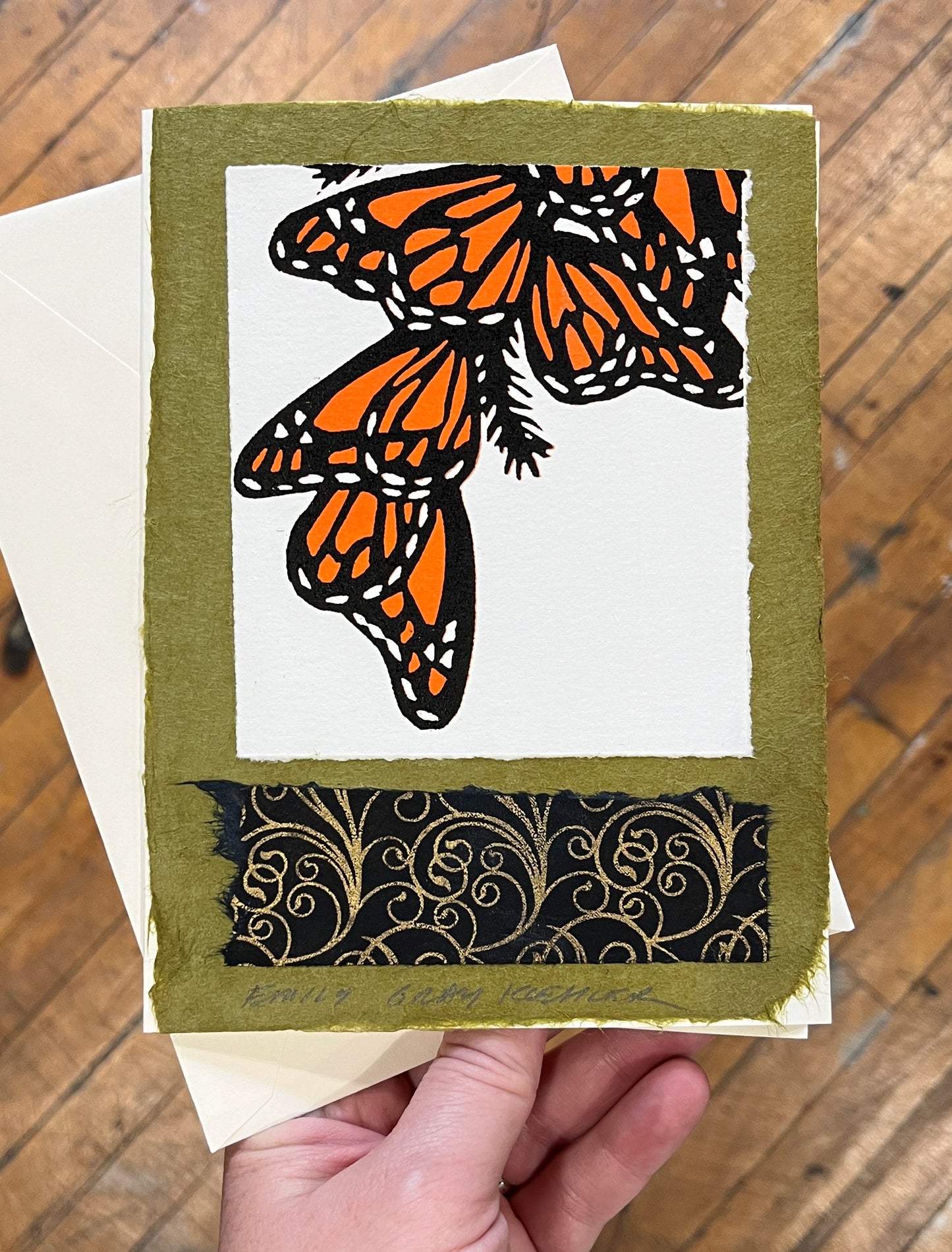 Monarch Cluster Art Card