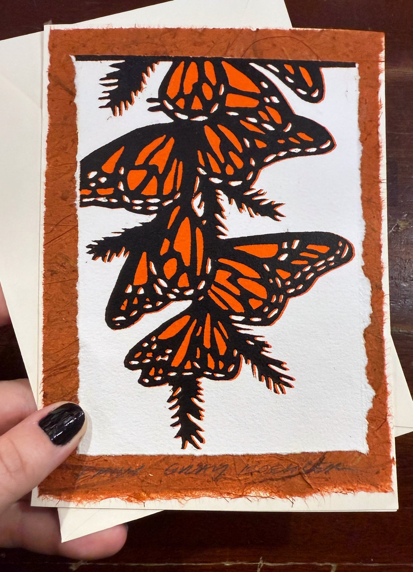 Monarch Cluster Art Card