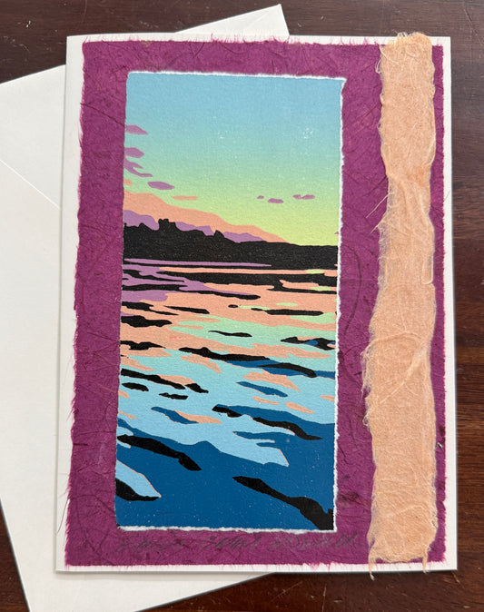 Sunset on the Lake V Art Card