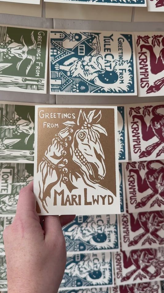 Christmas Cryptid Cards (4 Pack)
