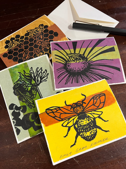 Bee Cards (4 Pack)