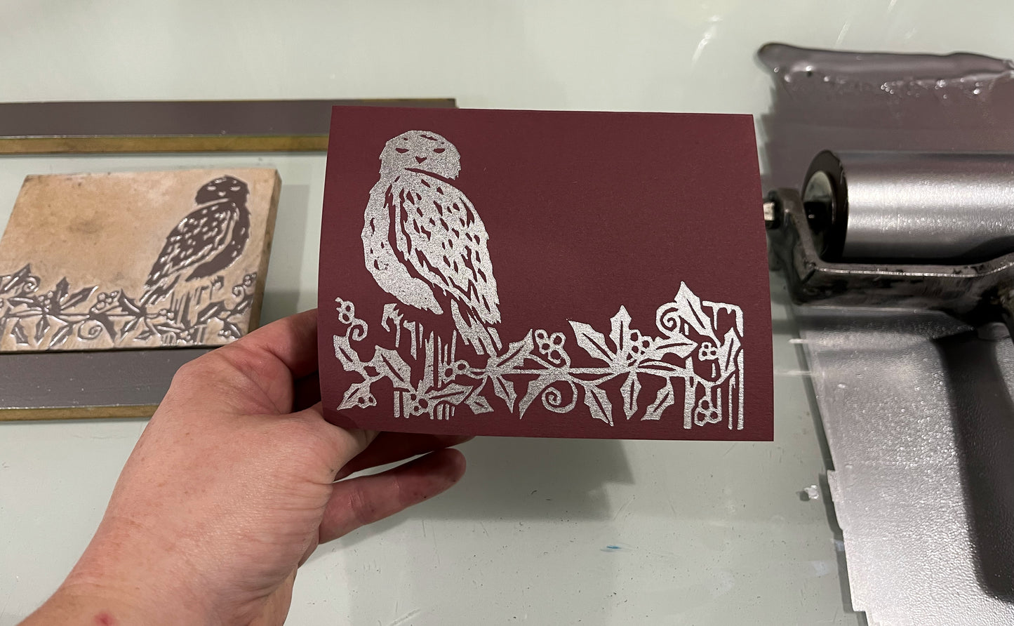 Winter Owl Holiday Cards (4 Pack)